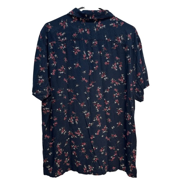 Lot Bundle 2 Abercrombie & Fitch XL Button Down Short Sleeve Shirt Floral Plaid - Picture 5 of 14